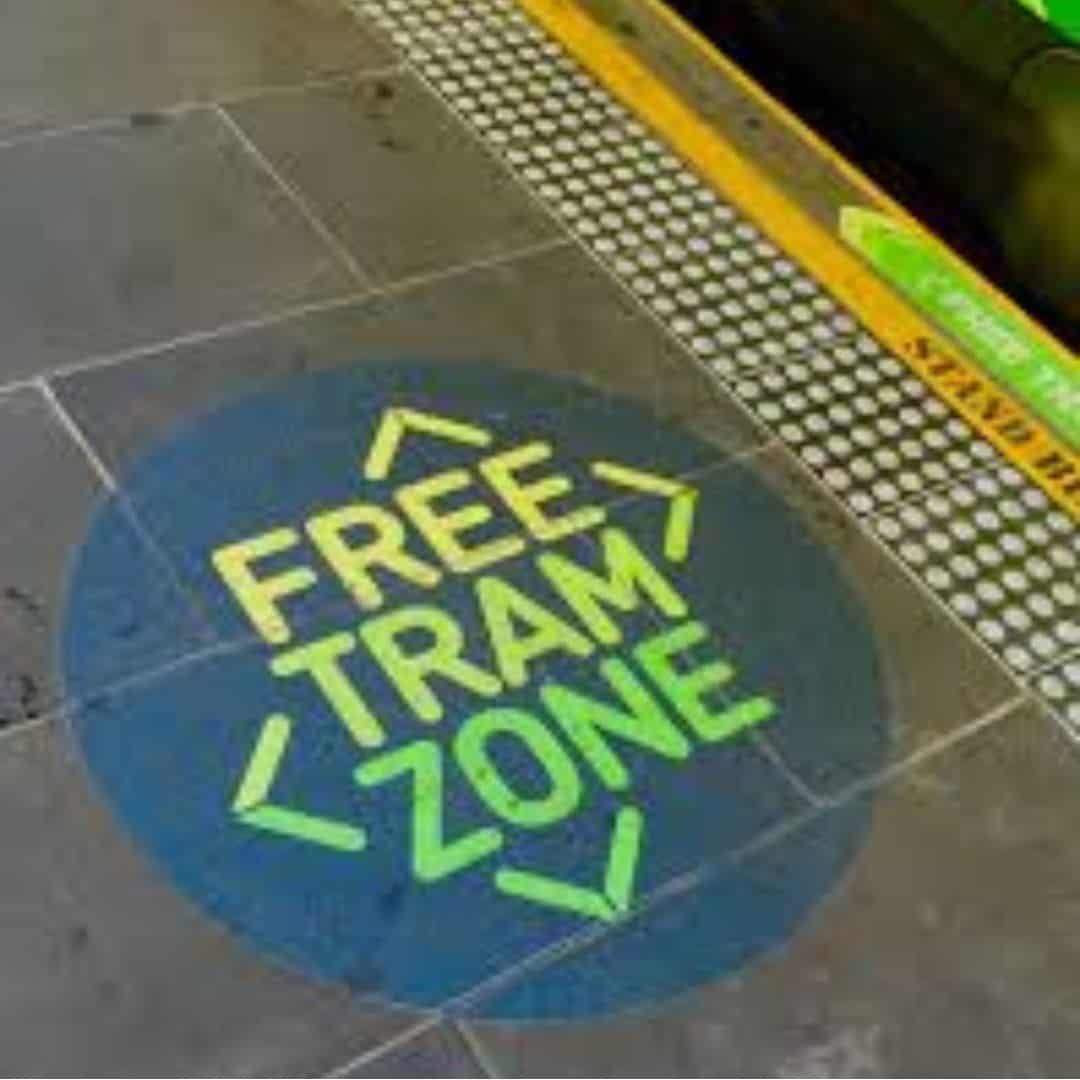 Melbourne Free tram zone logo